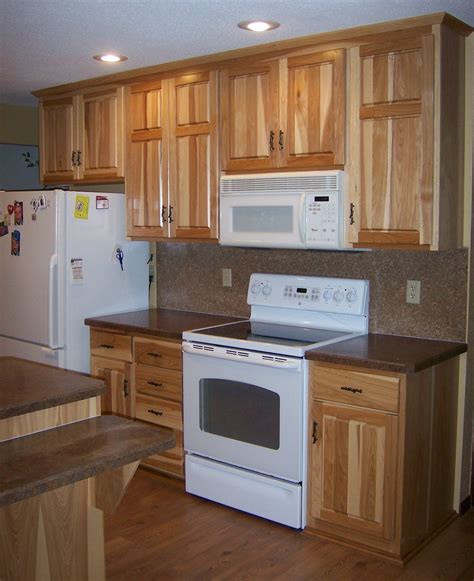 hickory cabinets with stainless steel appliances|homeisd hickory cabinets.